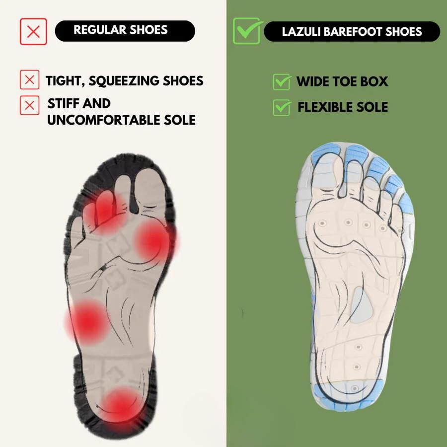 Lazuli Pro - Healthier and comfortable feet with barefoot shoes (Unisex) | BOGO