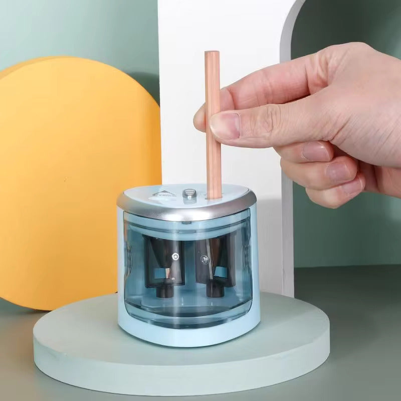 Electric Pencil Sharpener (Batteries Included)