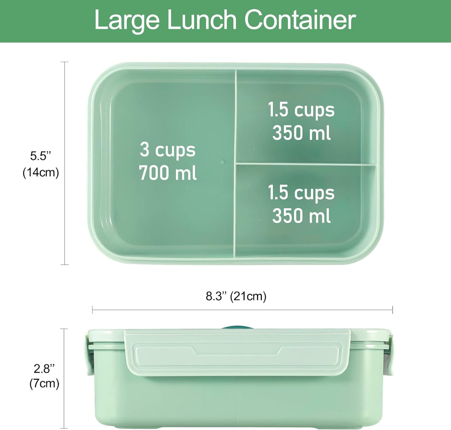 Bento Box with Tableware (47oz)