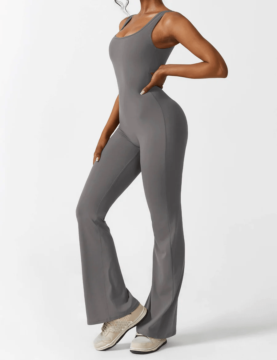 Sienna V-Back Flared Jumpsuit